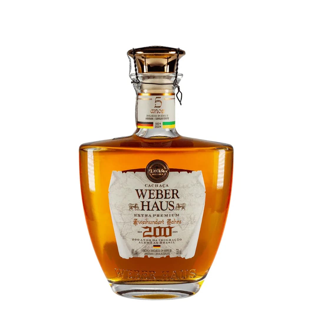 CACHACA WEBER HAUS 200ANOS IMIGRACAO 750ML