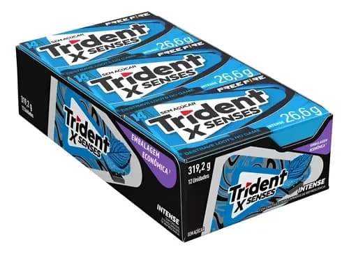 CHICLE TRIDENT 14S XSENSES INTENSE C/12