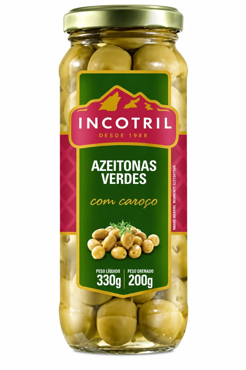 CONSERVA AZEITONA INCONTRIL C/ CAR VDR 12X200G