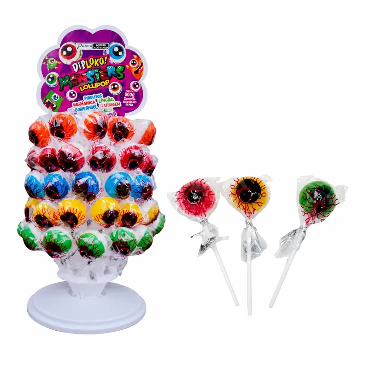 DIP LOKO PIRUL LOLLIPOP MONSTER 60X15G