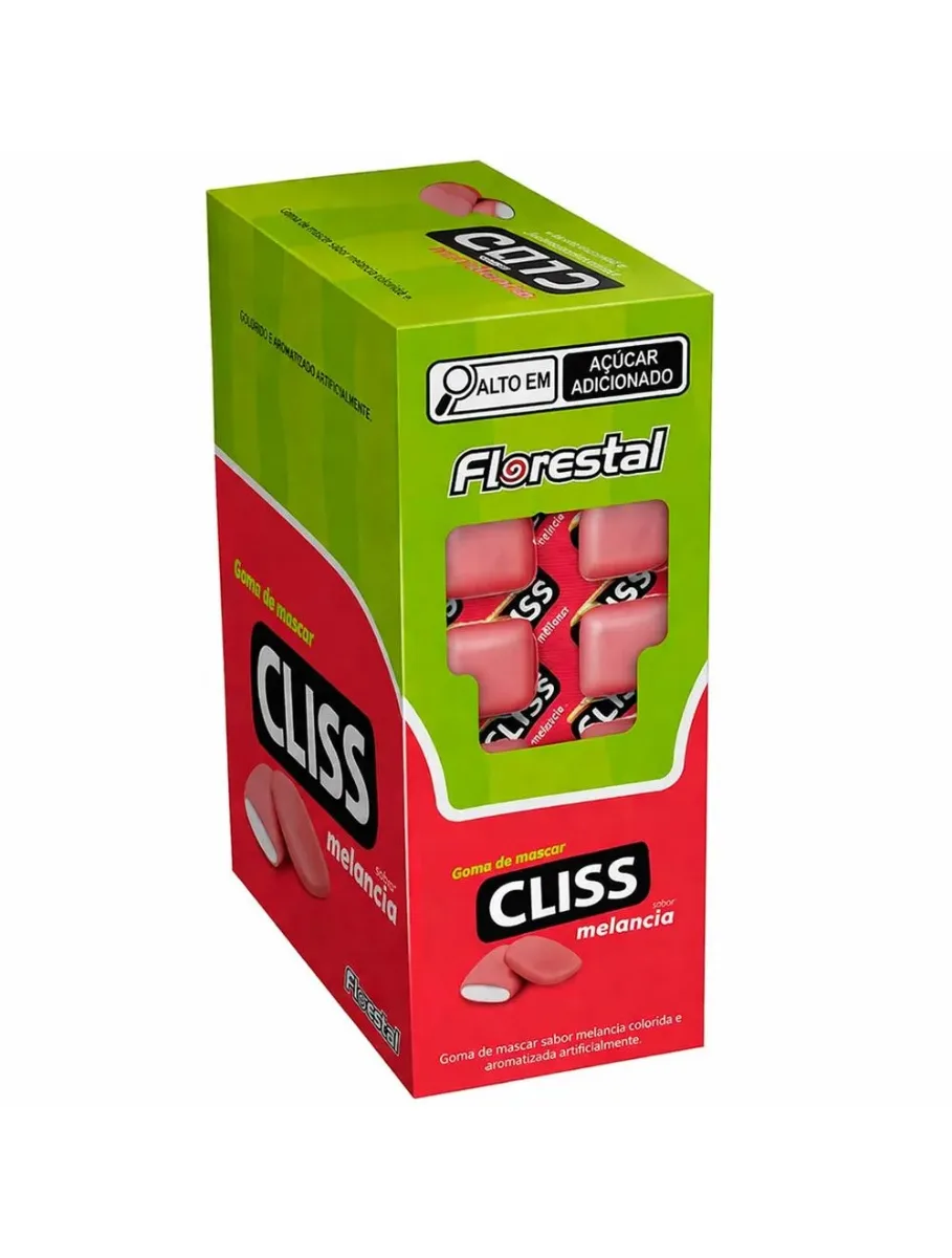 CHICLETE CLISS CARTELA MELANCIA 201G C/12