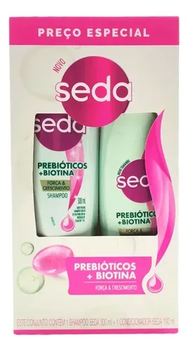 KIT SEDA PREBIOTICOS SHAMPOO 325ML + COND 300ML
