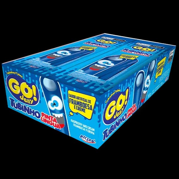 BALA GO JELLY TUBO FRAMBOESA 180G C/12