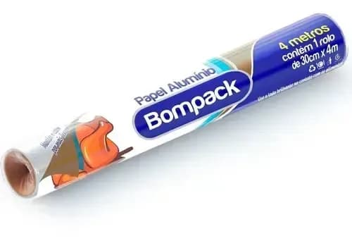 PAPEL ALUMINIO BOMPACK 4M X 30CM