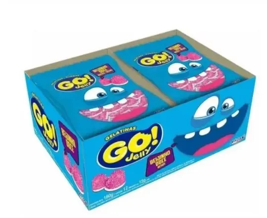 BALA GO JELLY BEIJINHO DOCE 180G C/12