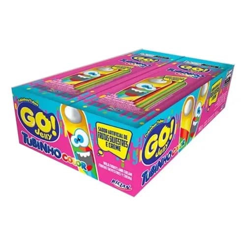 BALA GO JELLY TUBO COLOR 180G C/12