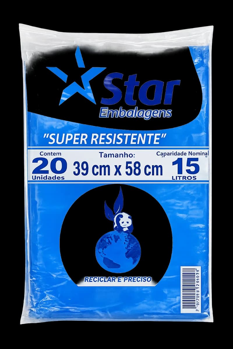 SACO DE LIXO ALMOF PTO STAR 15LT C/20