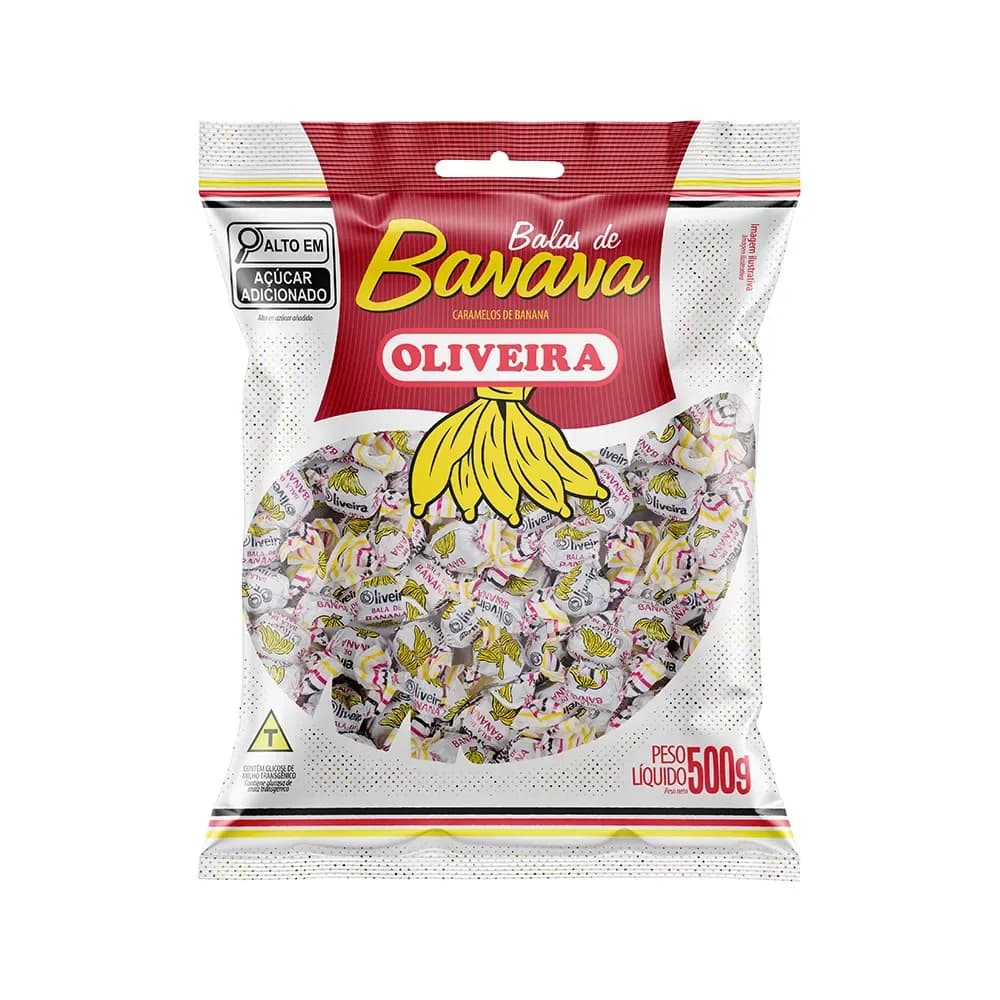 BALA BANANA OLIVEIRA 500G