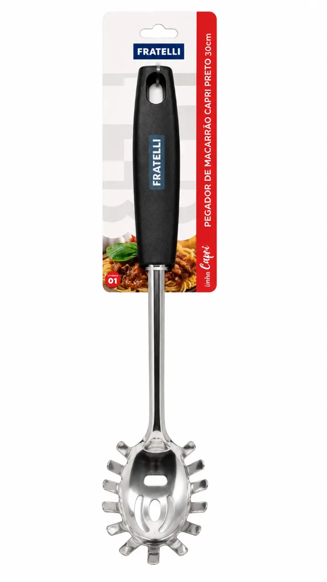 PEGADOR MACARRAO CAPRI PRETO 30CM