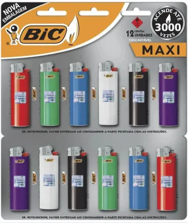 ISQUEIRO BIC CARTELA GRANDE C/12