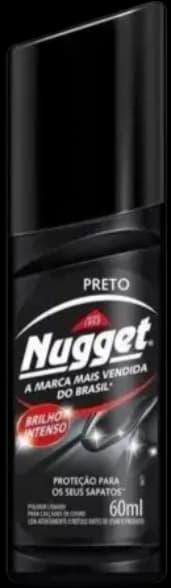 LUSTRA CALCADO NUGGET LIQ PRETO 12X60ML