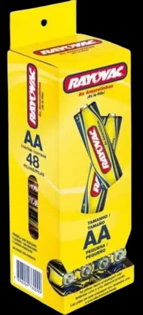 PILHA RAYOVAC AA TUBO PQ 12X4